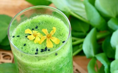 Recette : jus de cresson, pomme et gingembre