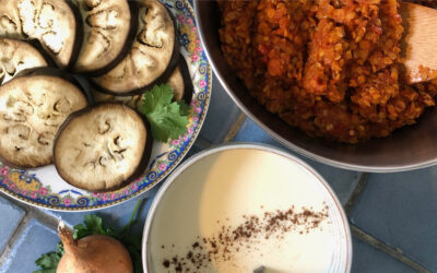 Recette : moussaka d’aubergines et lentilles