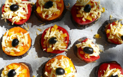 Recette : mini-pizzas de légumes d’été